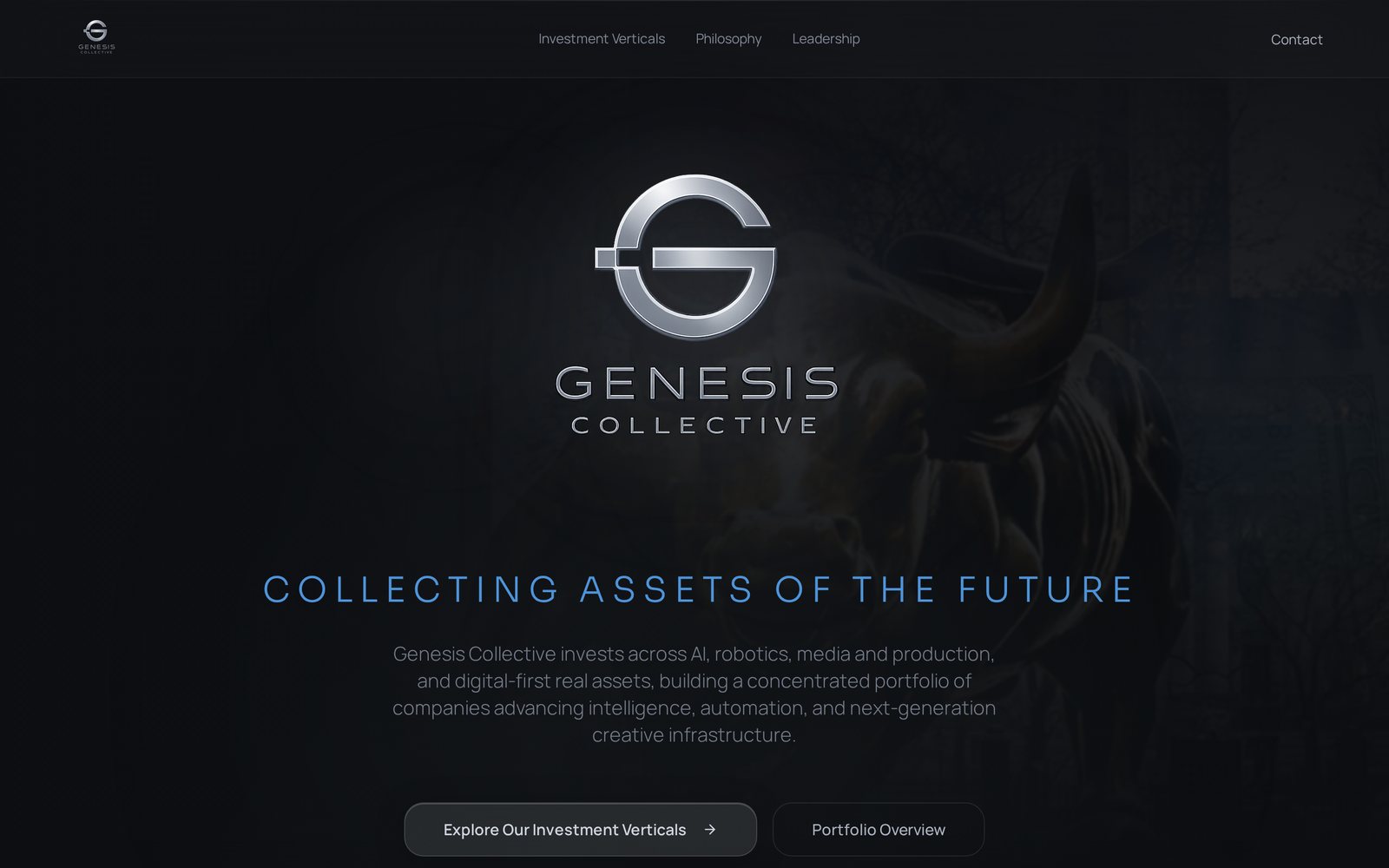Genesis Collective platform interface